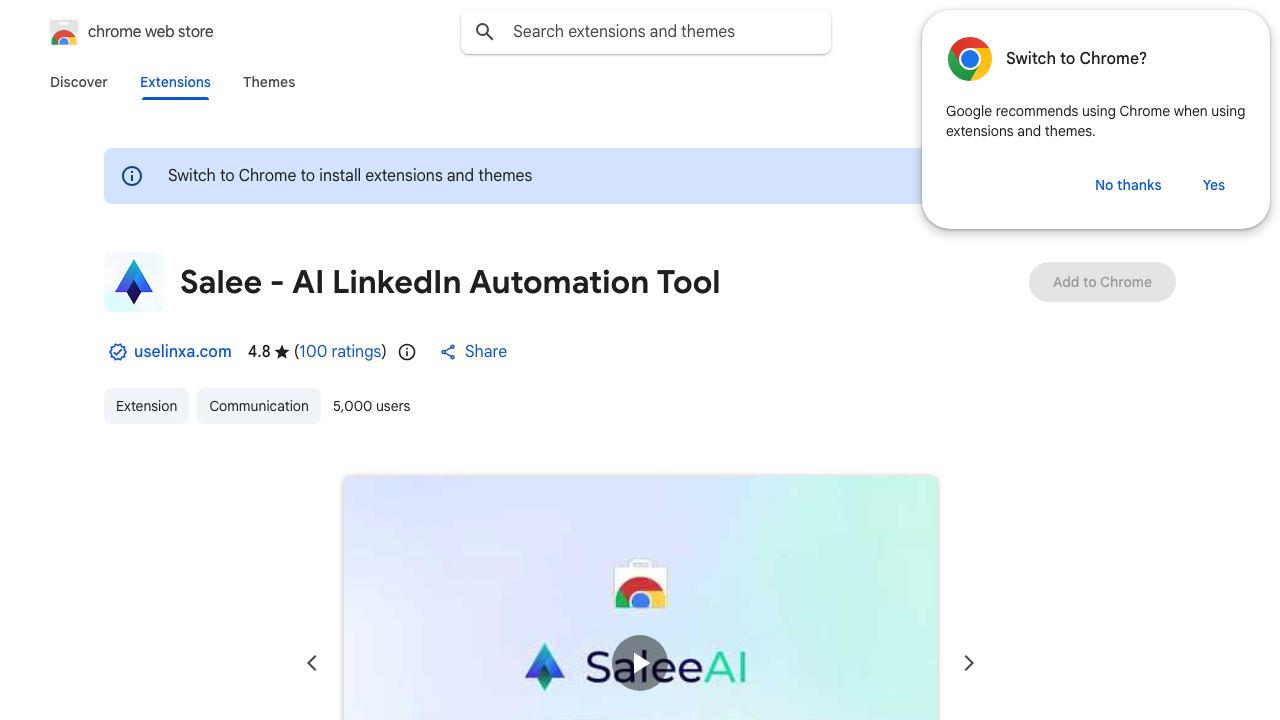 Salee - AI-Driven Network Sales Success website screenshot