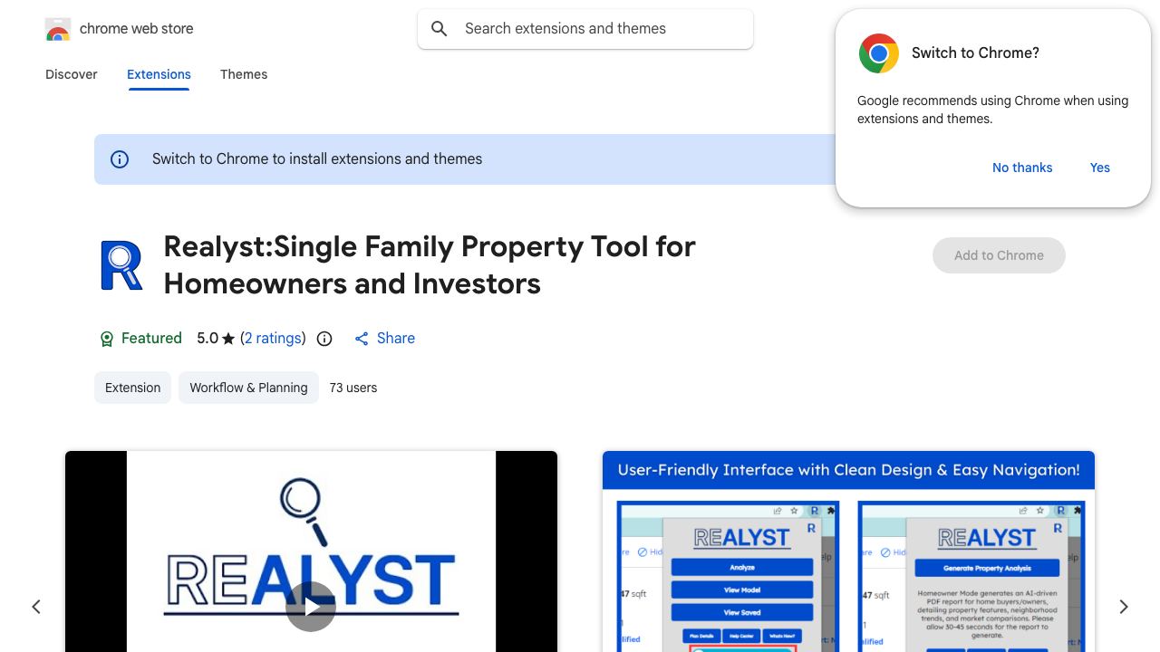 Realyst 网站截图