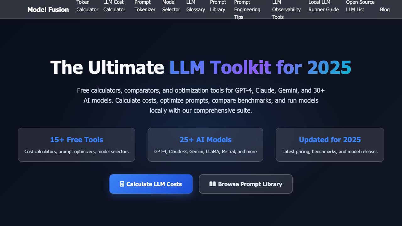 ModelFusion website screenshot