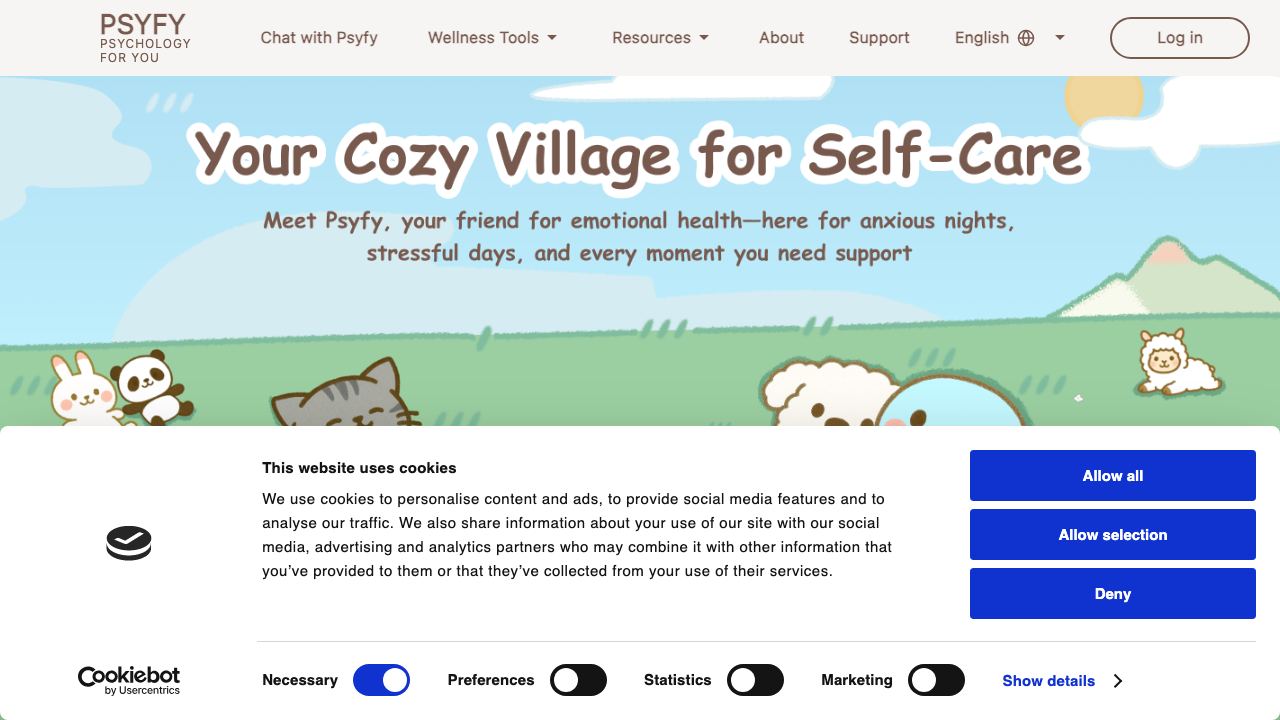 PSYFY 网站截图