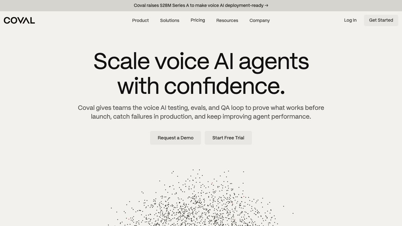 Coval website screenshot