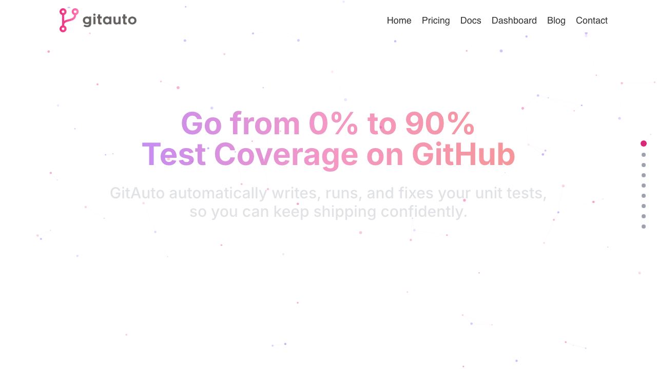 GitAuto website screenshot
