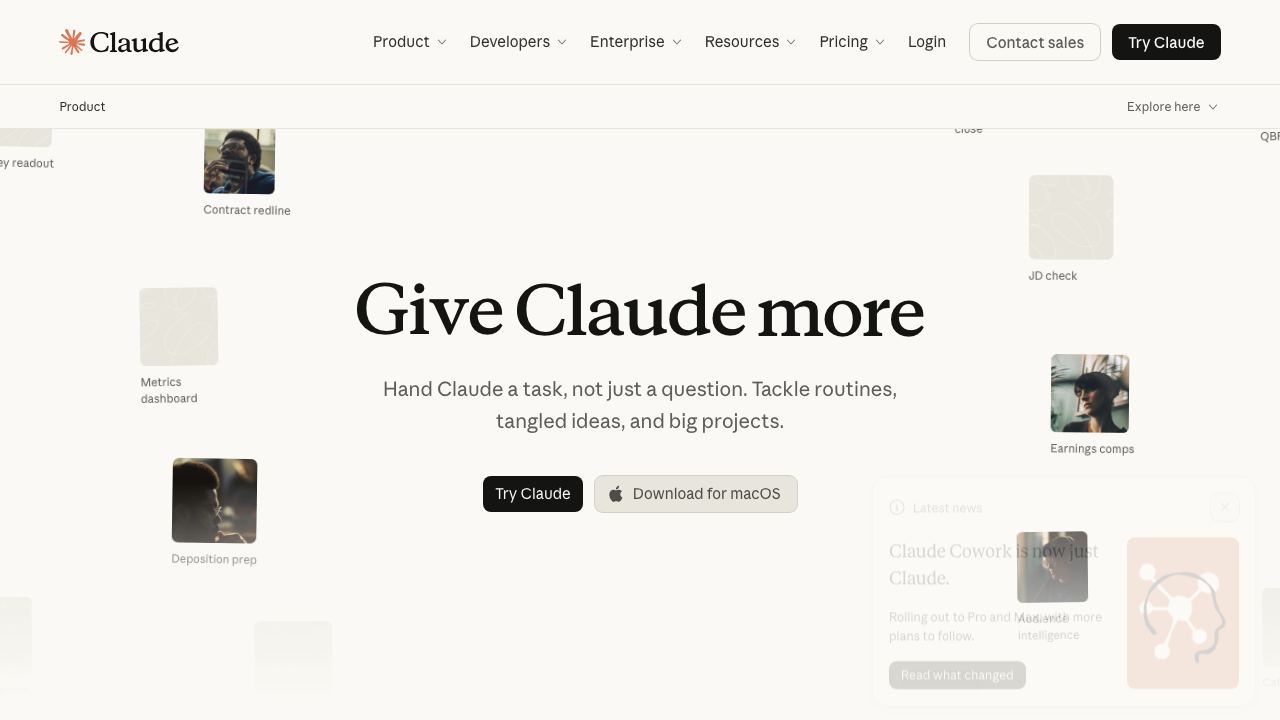 Claude 3 website screenshot