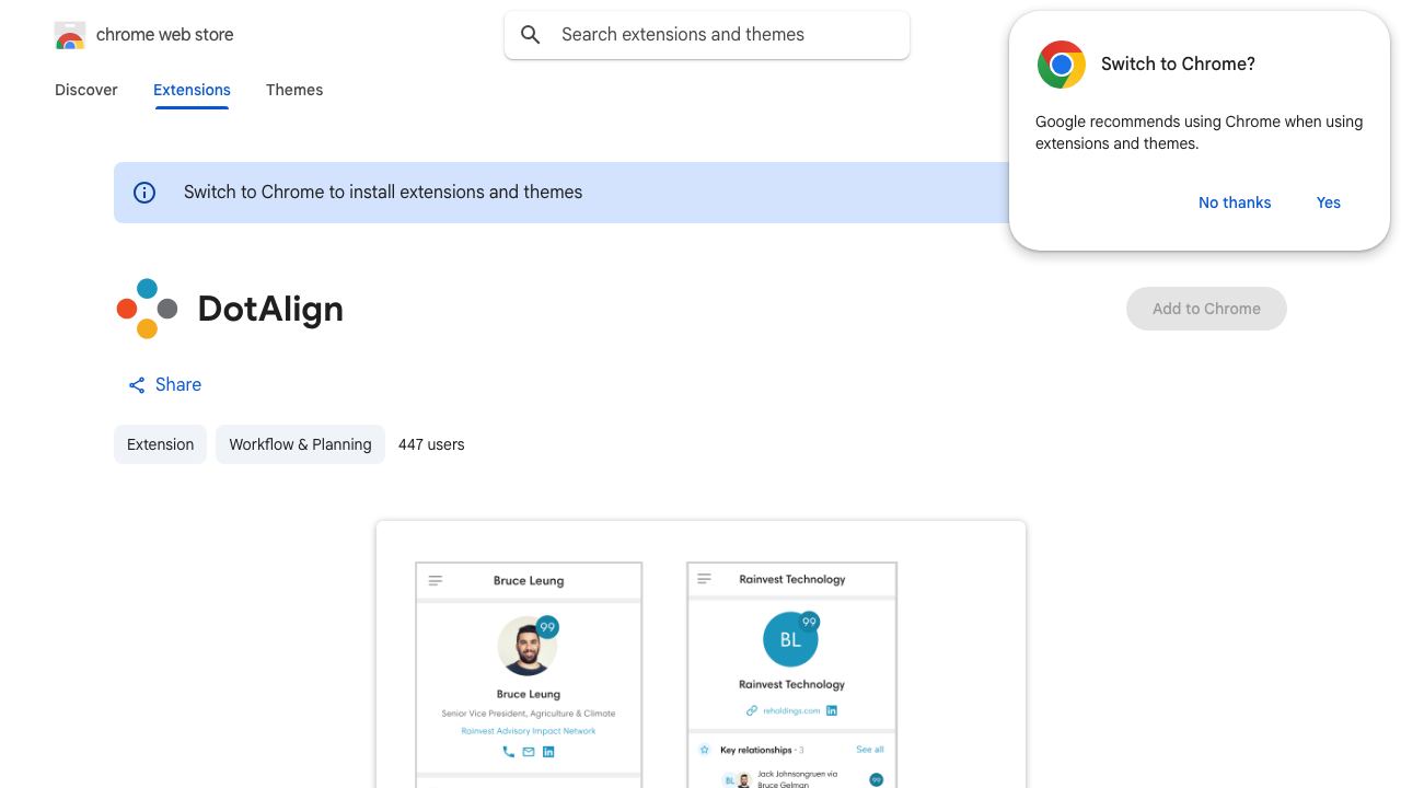 DotAlign Cloud website screenshot