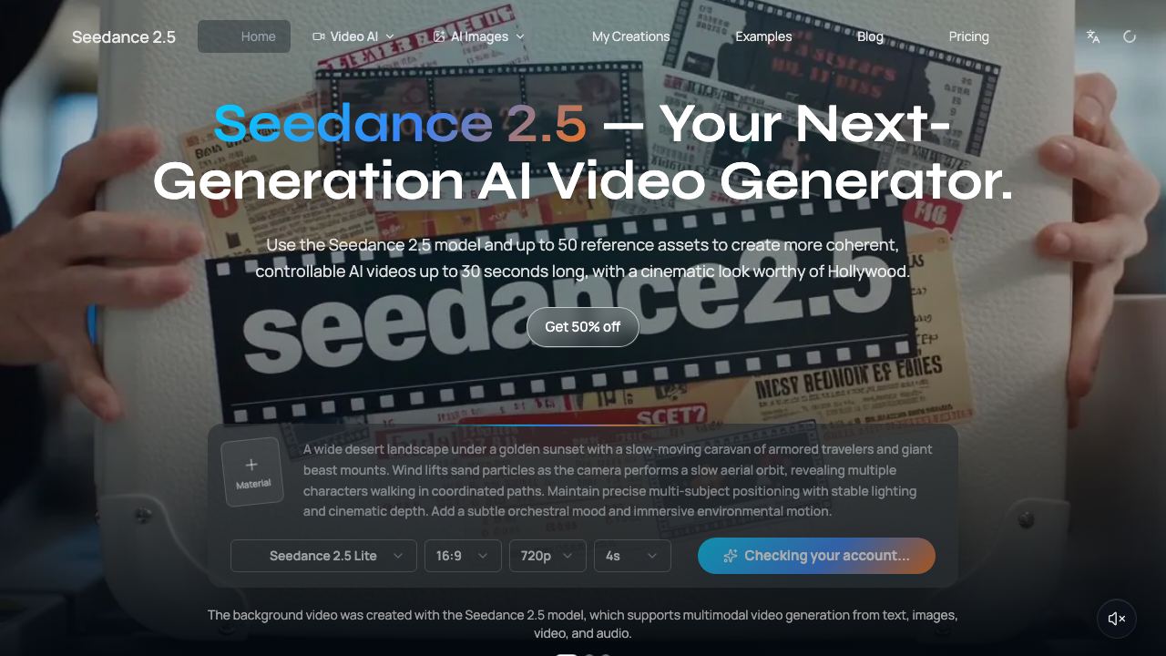 Seedance 2.5 - 1 网站截图
