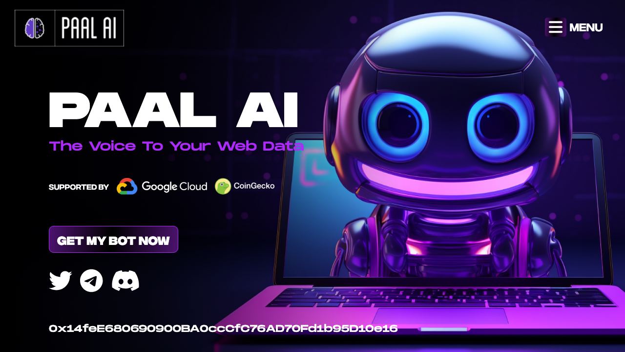 MyPaalBot website screenshot