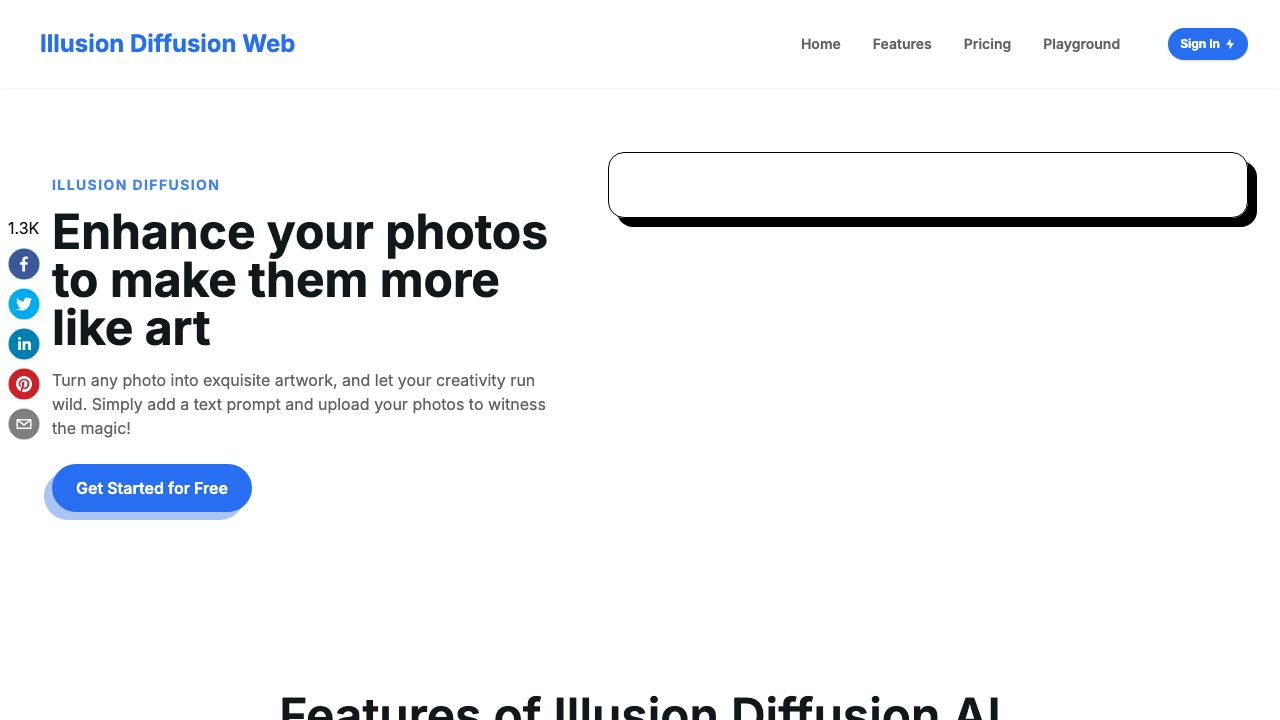 Illusion Diffusion Web 网站截图