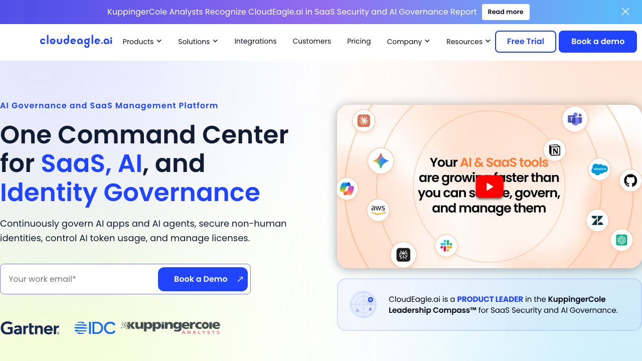 CloudEagle.ai 网站截图