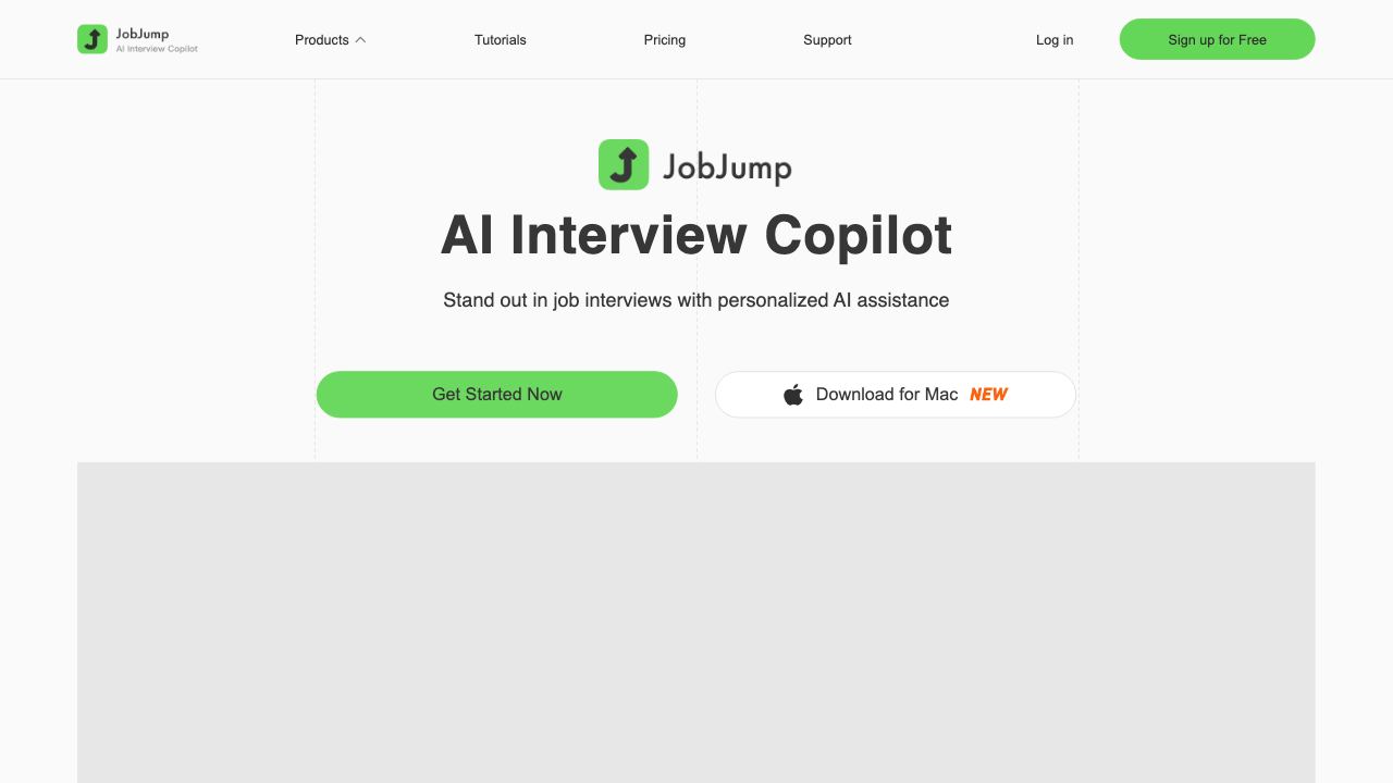 JobJump 网站截图