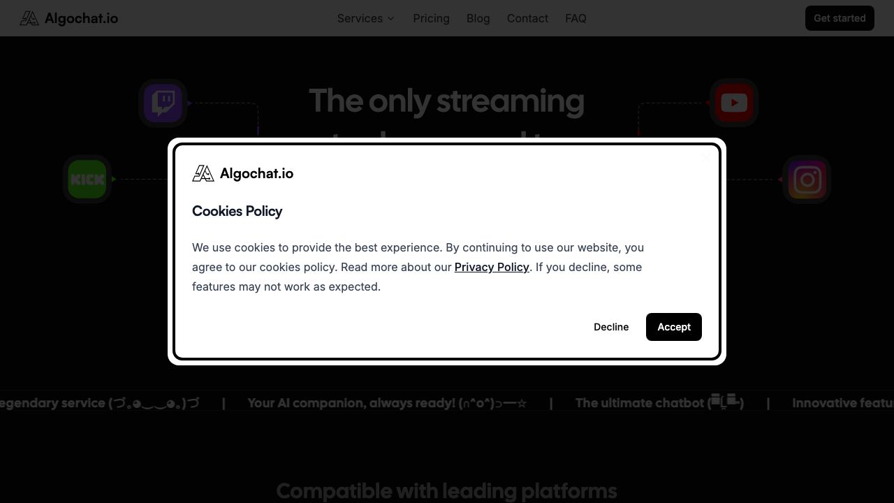 Algochat 网站截图