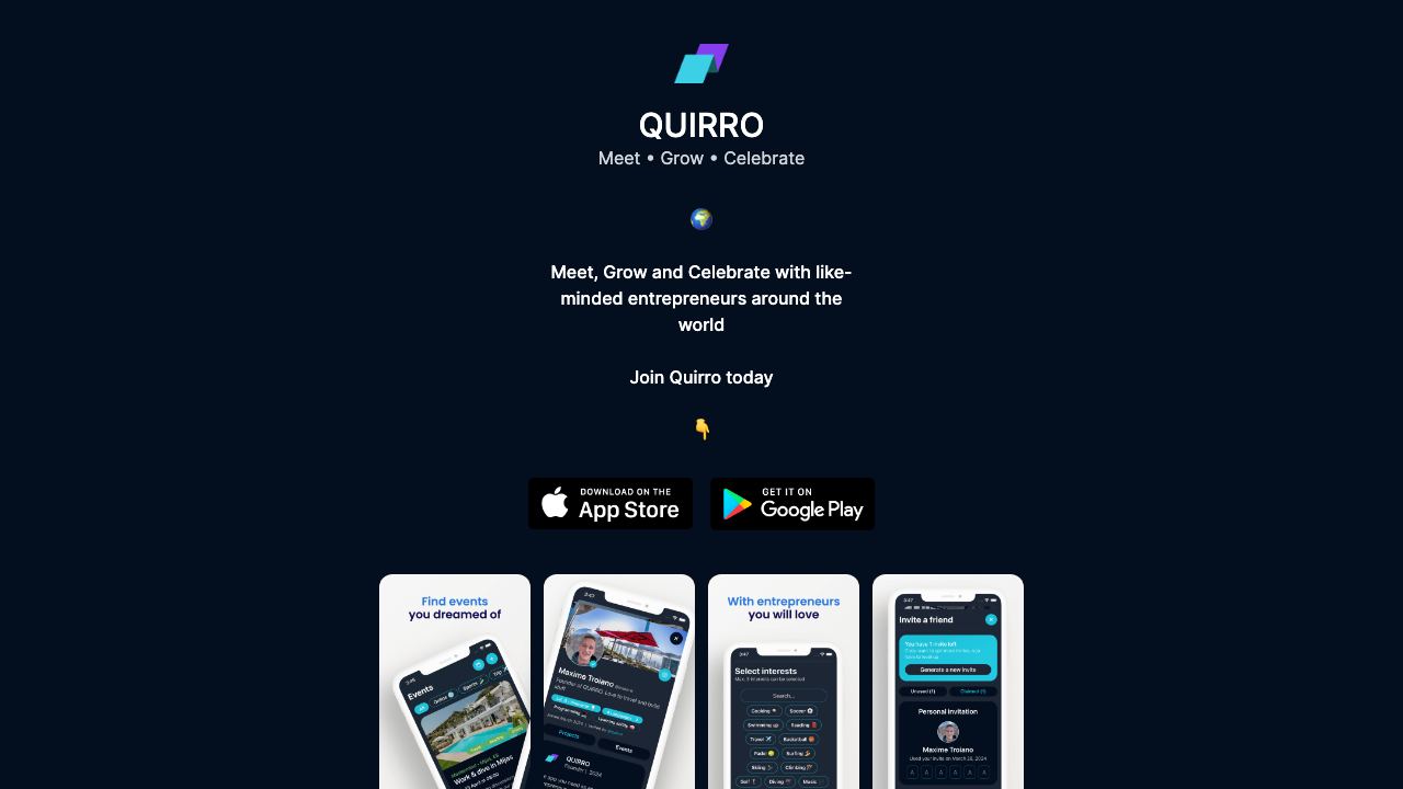 QUIRRO website screenshot