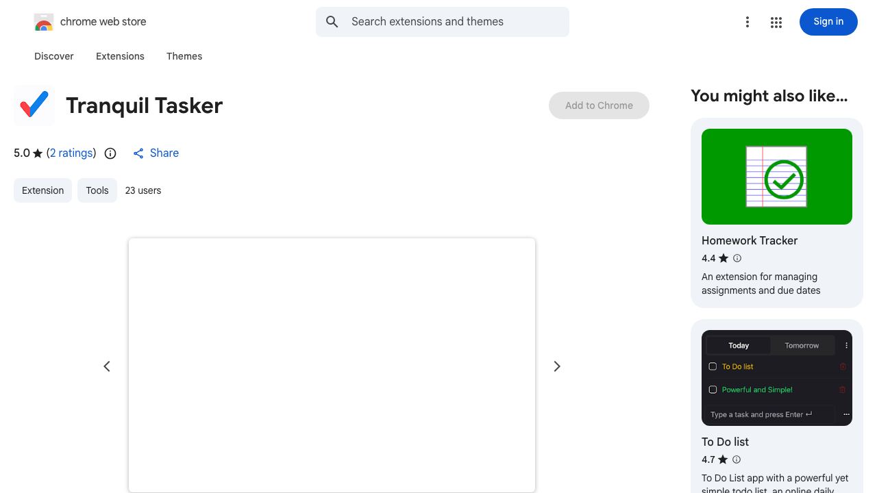Tranquil Tasker 网站截图
