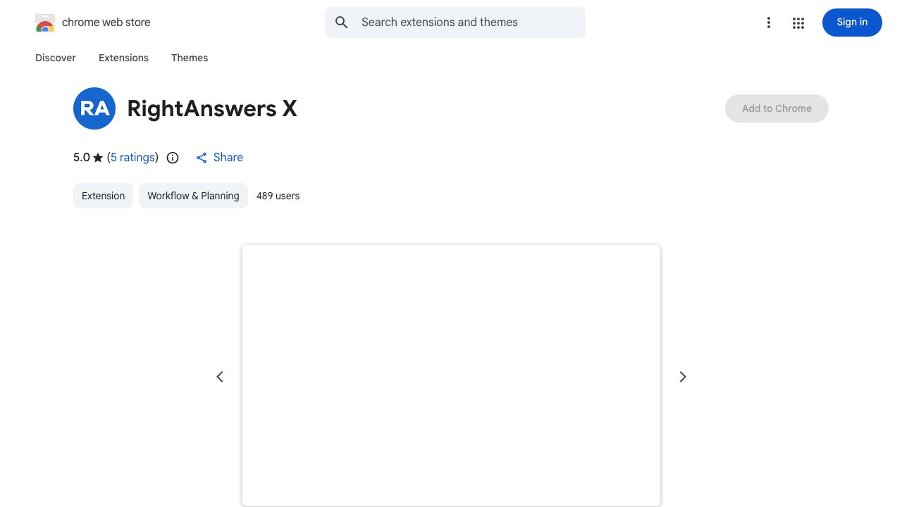 RightAnswers X website screenshot