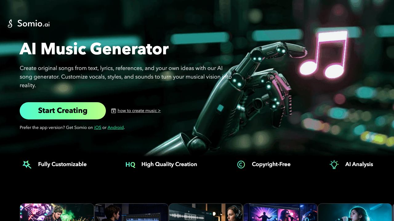Somio AI 网站截图