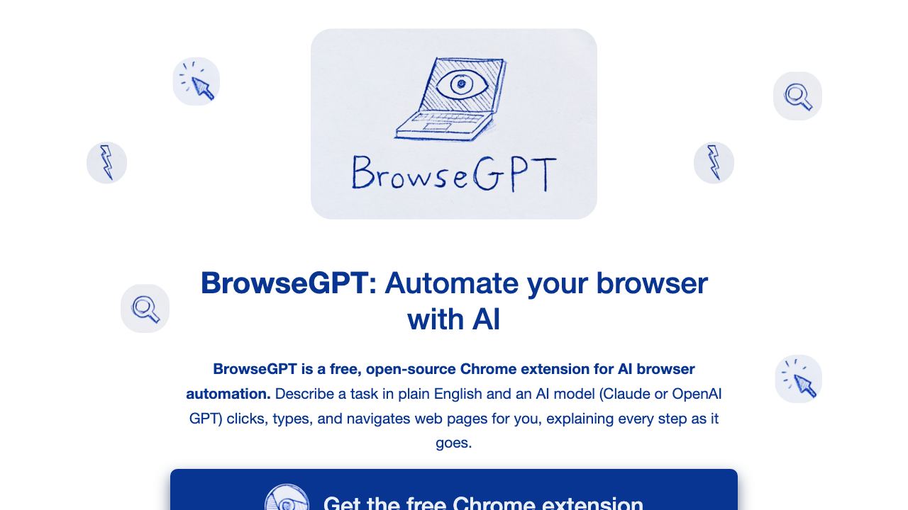 BrowseGPT 网站截图