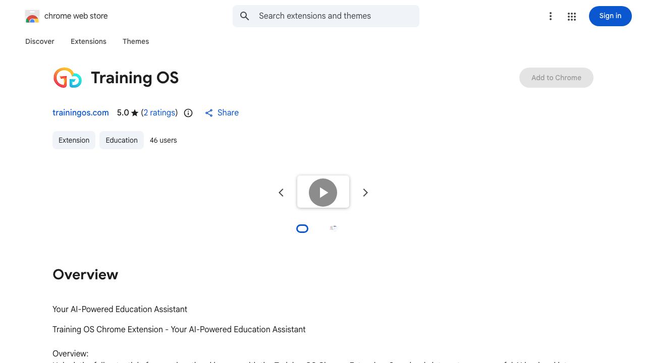 Training OS 网站截图