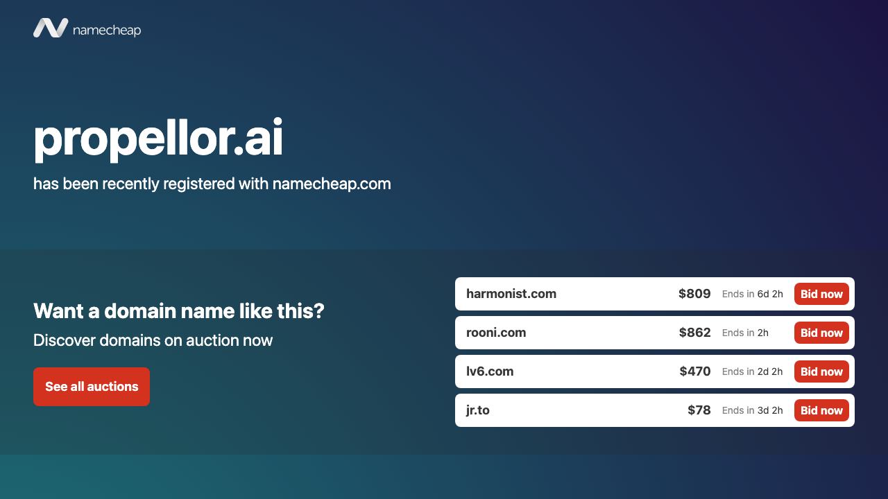 Propellor ai website screenshot
