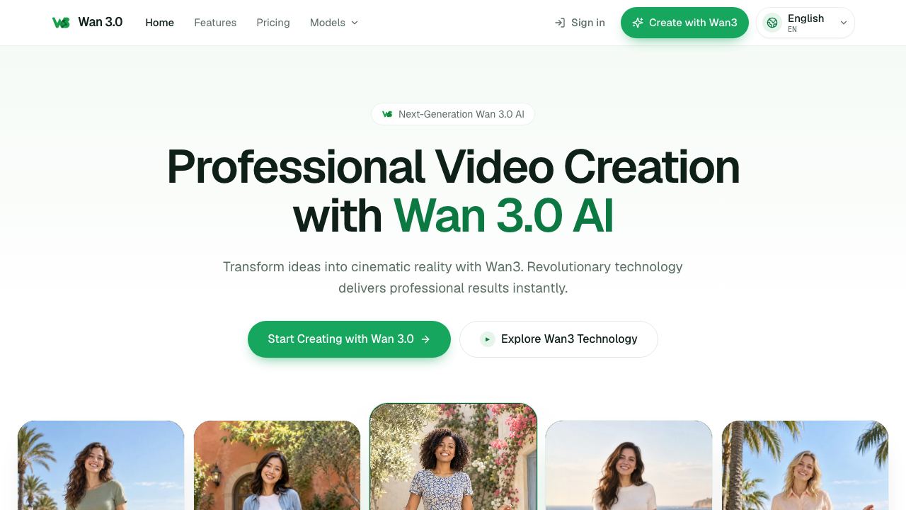 Wan 3 网站截图