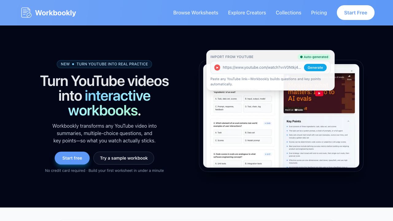 Workbookly 网站截图