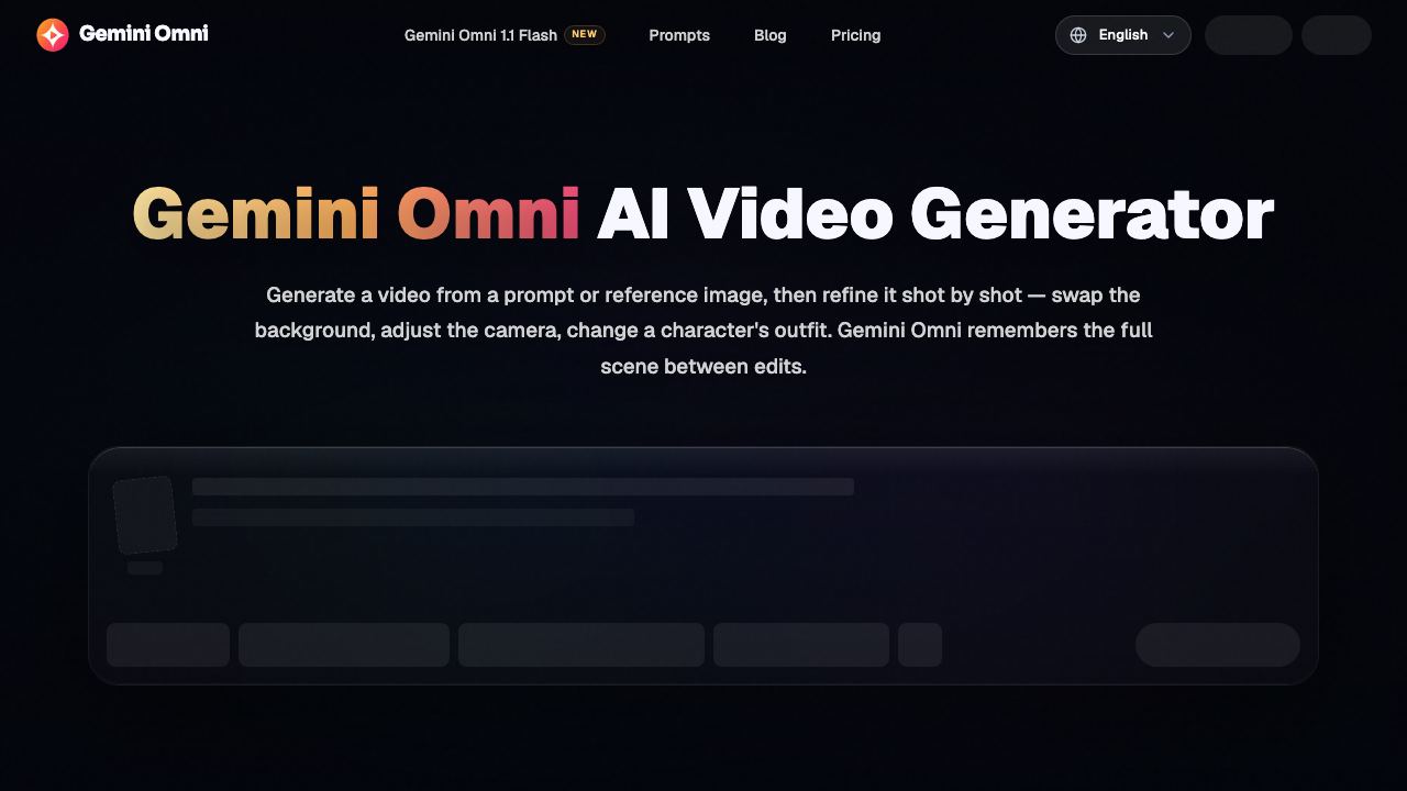 Gemini Omni Video Generator - 2 网站截图