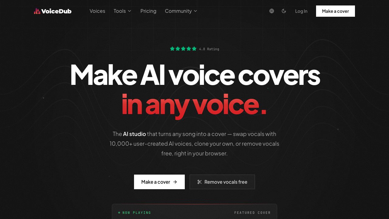 VoiceDub 网站截图