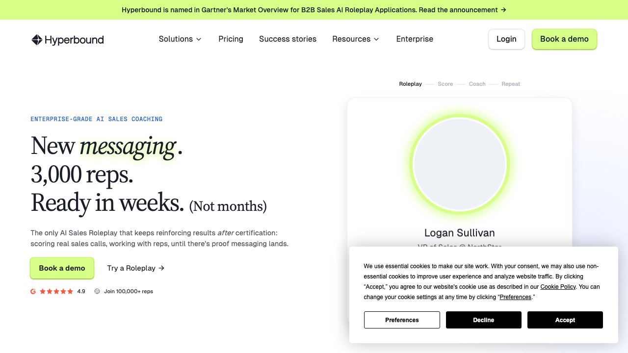 Hyperbound website screenshot