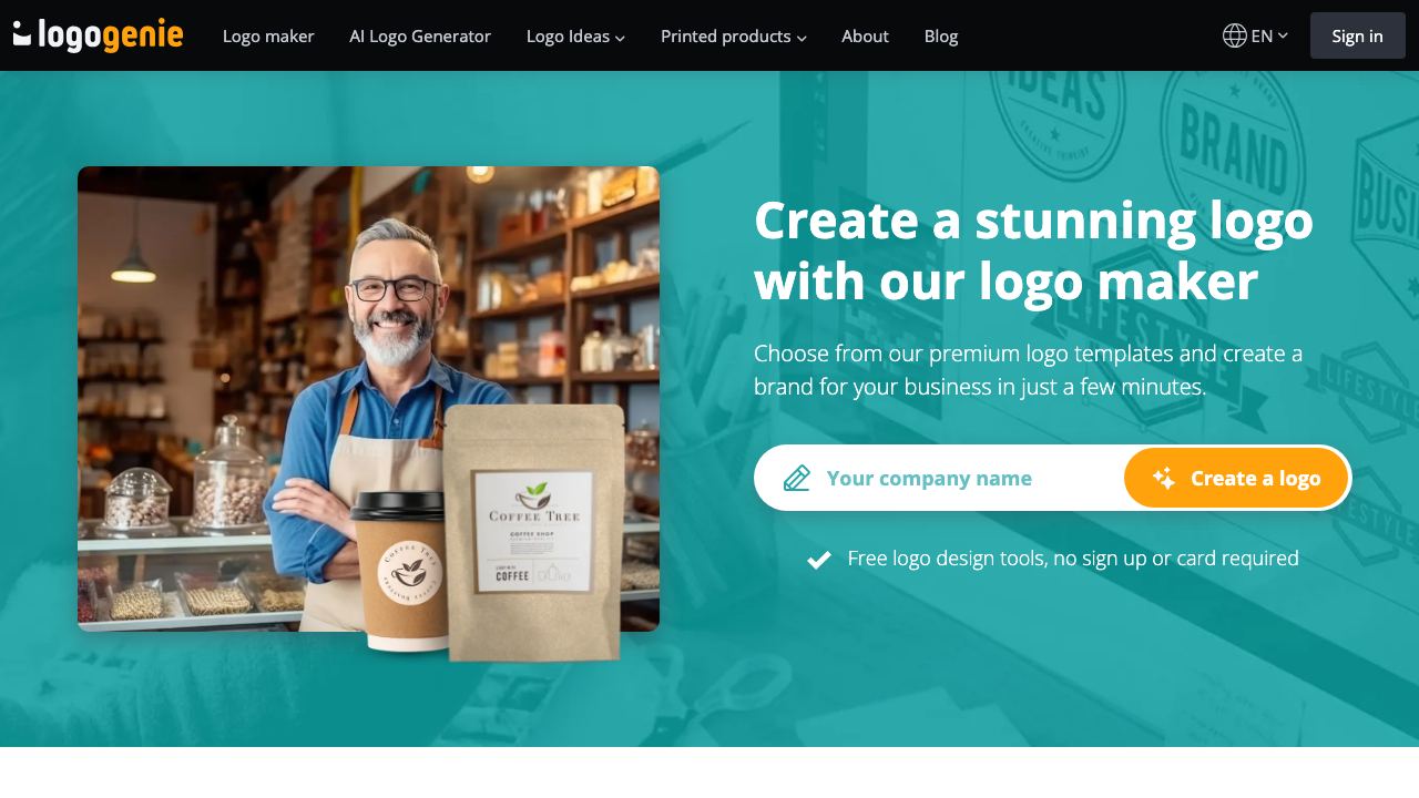 Logogenie website screenshot
