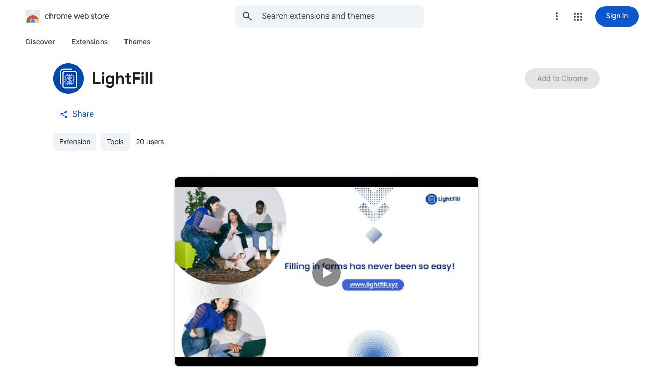 LightFill 网站截图