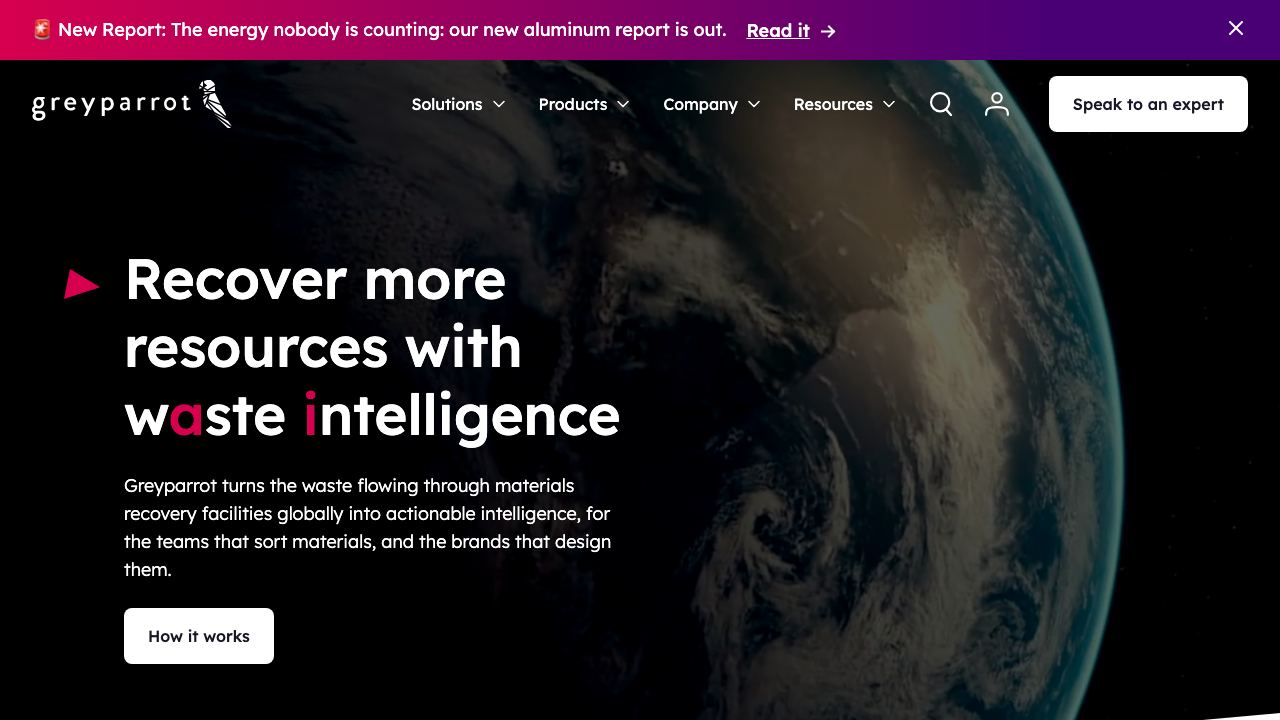 greyparrot.ai website screenshot
