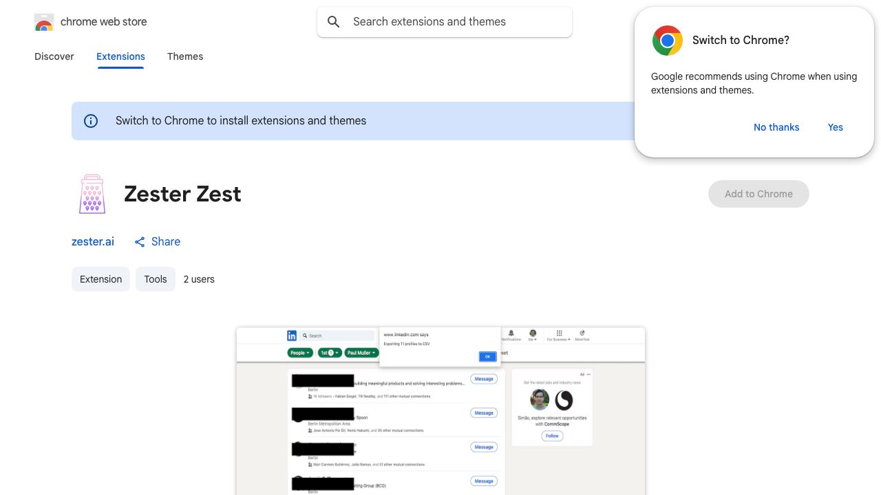 Zester Zest 网站截图