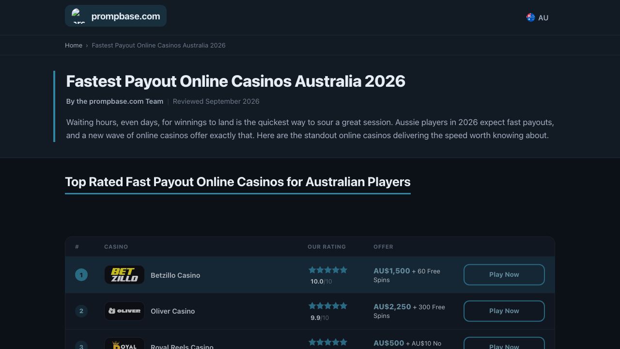 PrompBase website screenshot