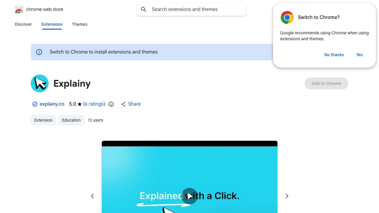 Explainy 网站截图
