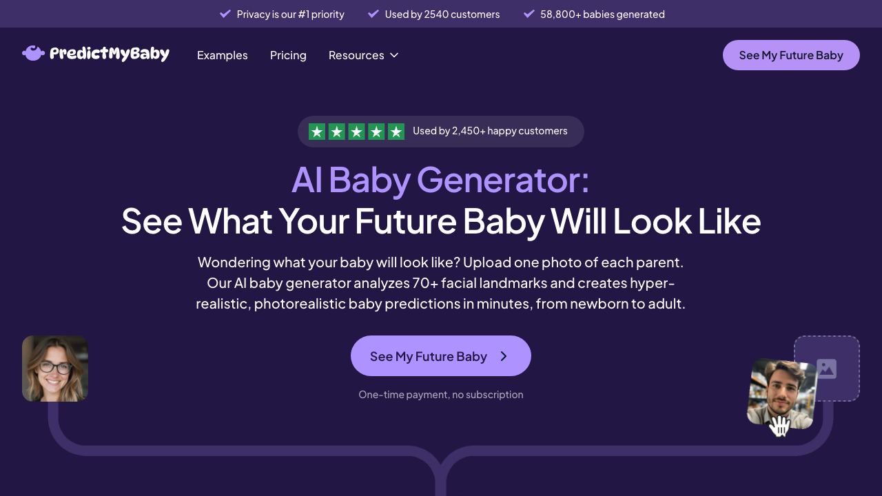 PredictMyBaby 网站截图