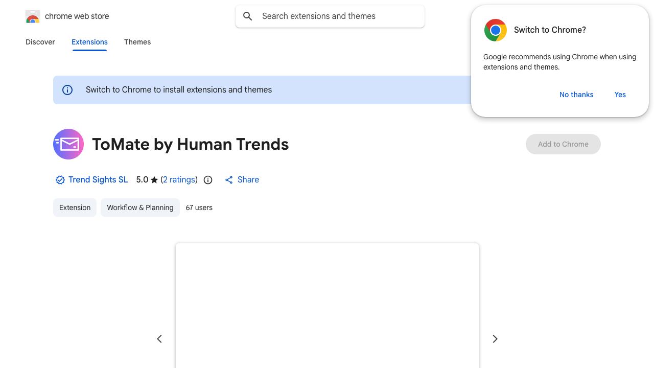 ToMate by Human Trends 网站截图