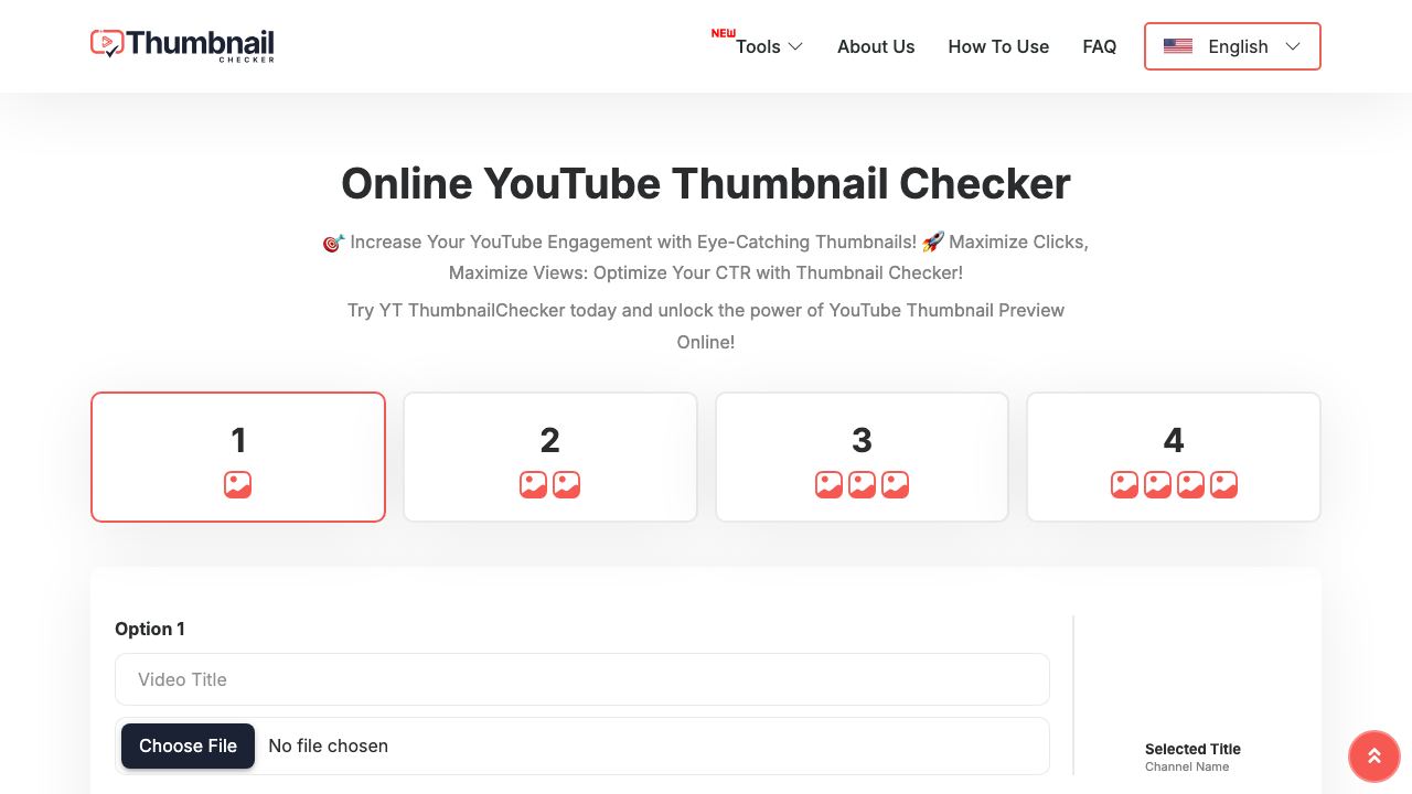 YouTube Thumbnail Checker 网站截图
