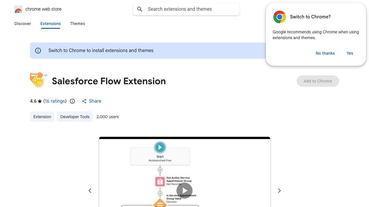 Salesforce Flow Extension 网站截图
