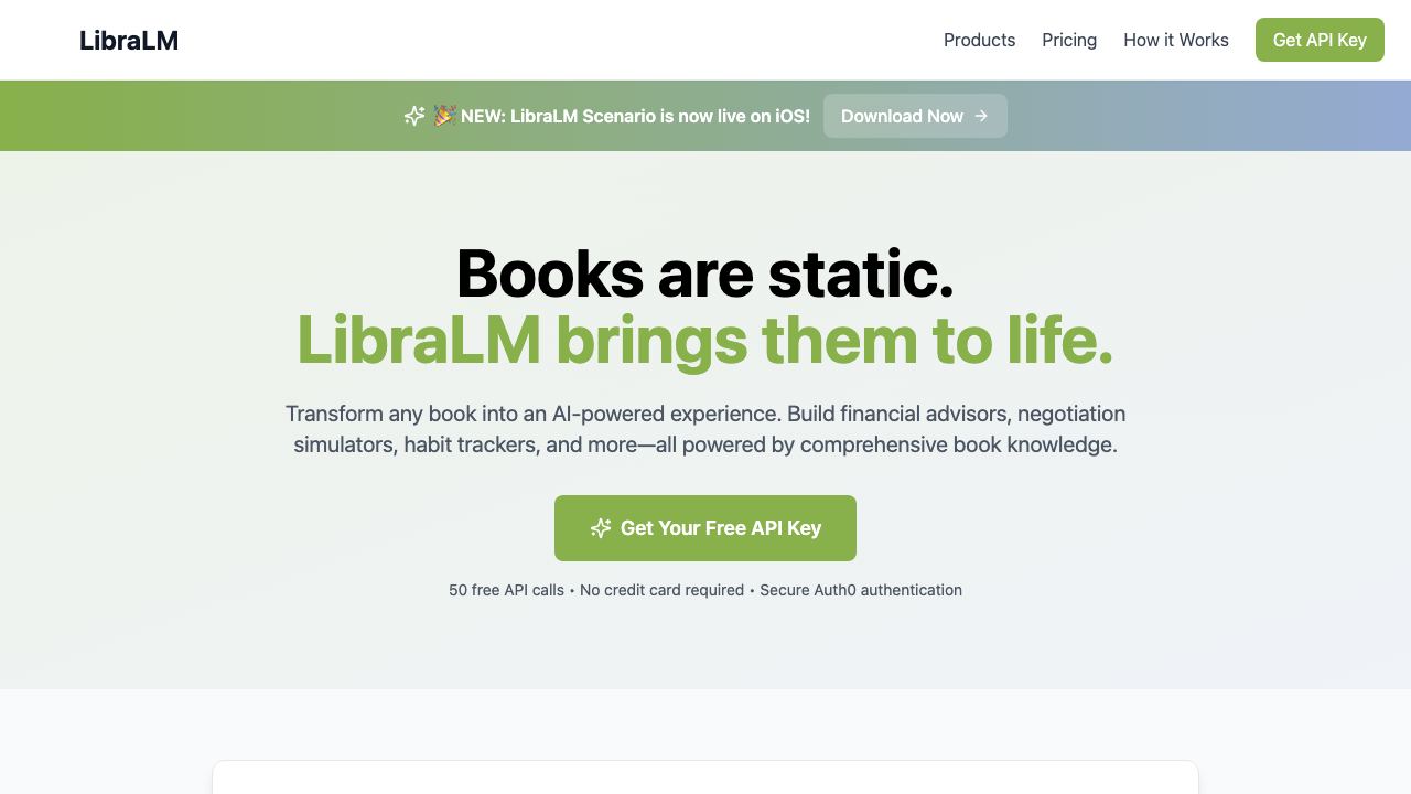LibraLM 网站截图