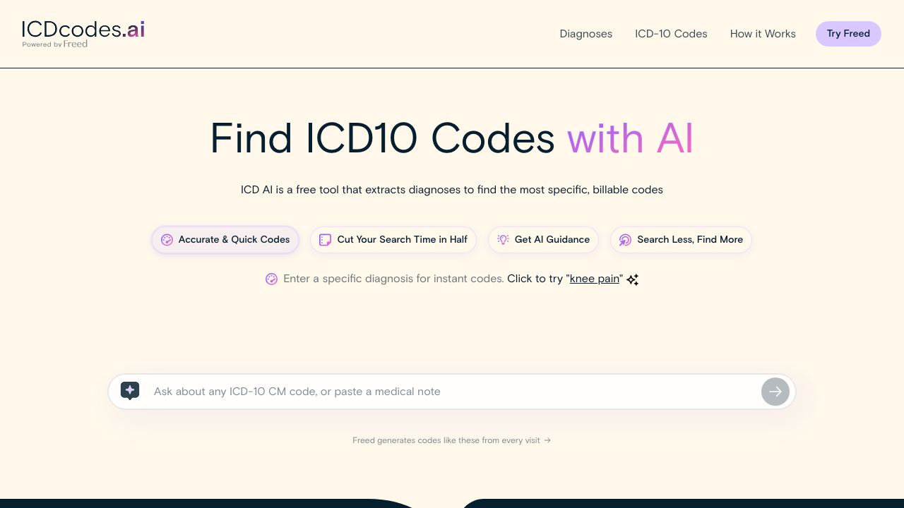 ICD10.ai 网站截图