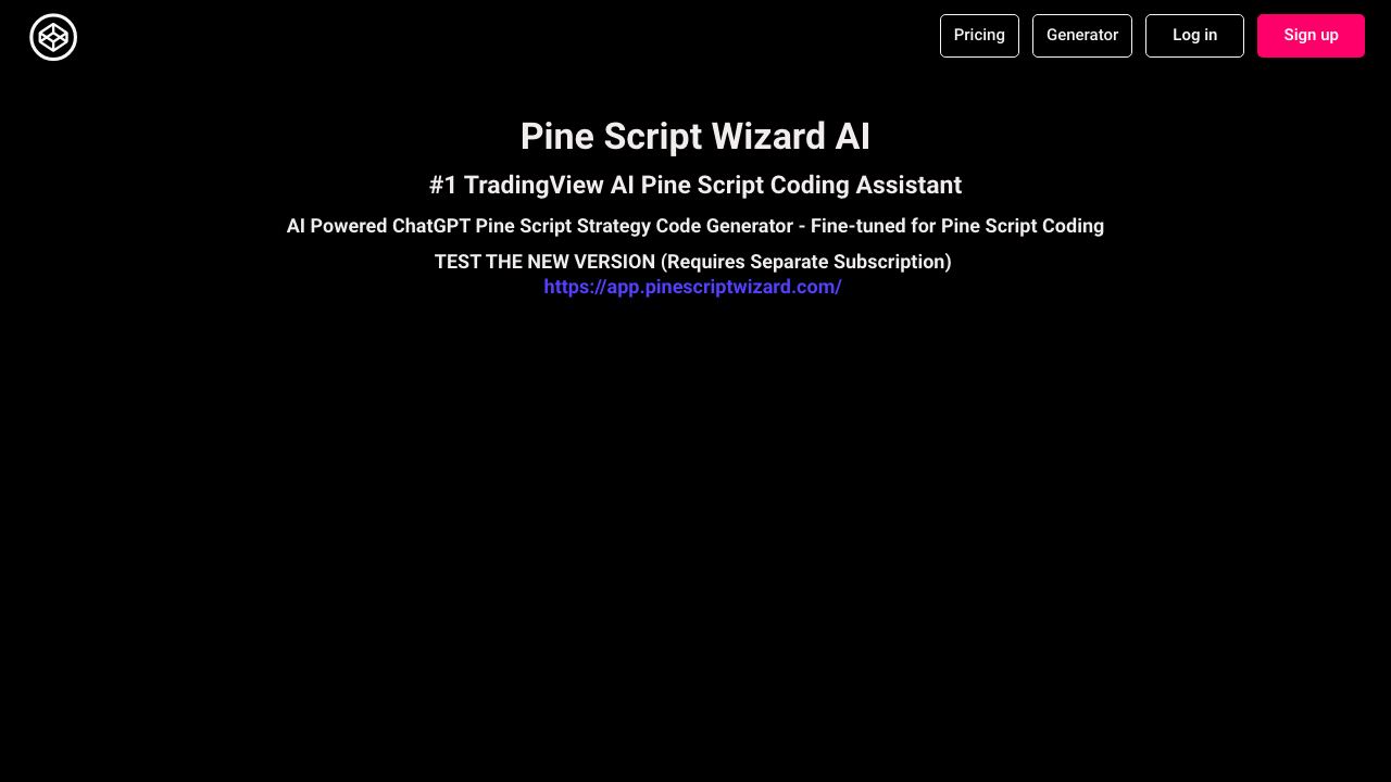 Pine Script Wizard 网站截图
