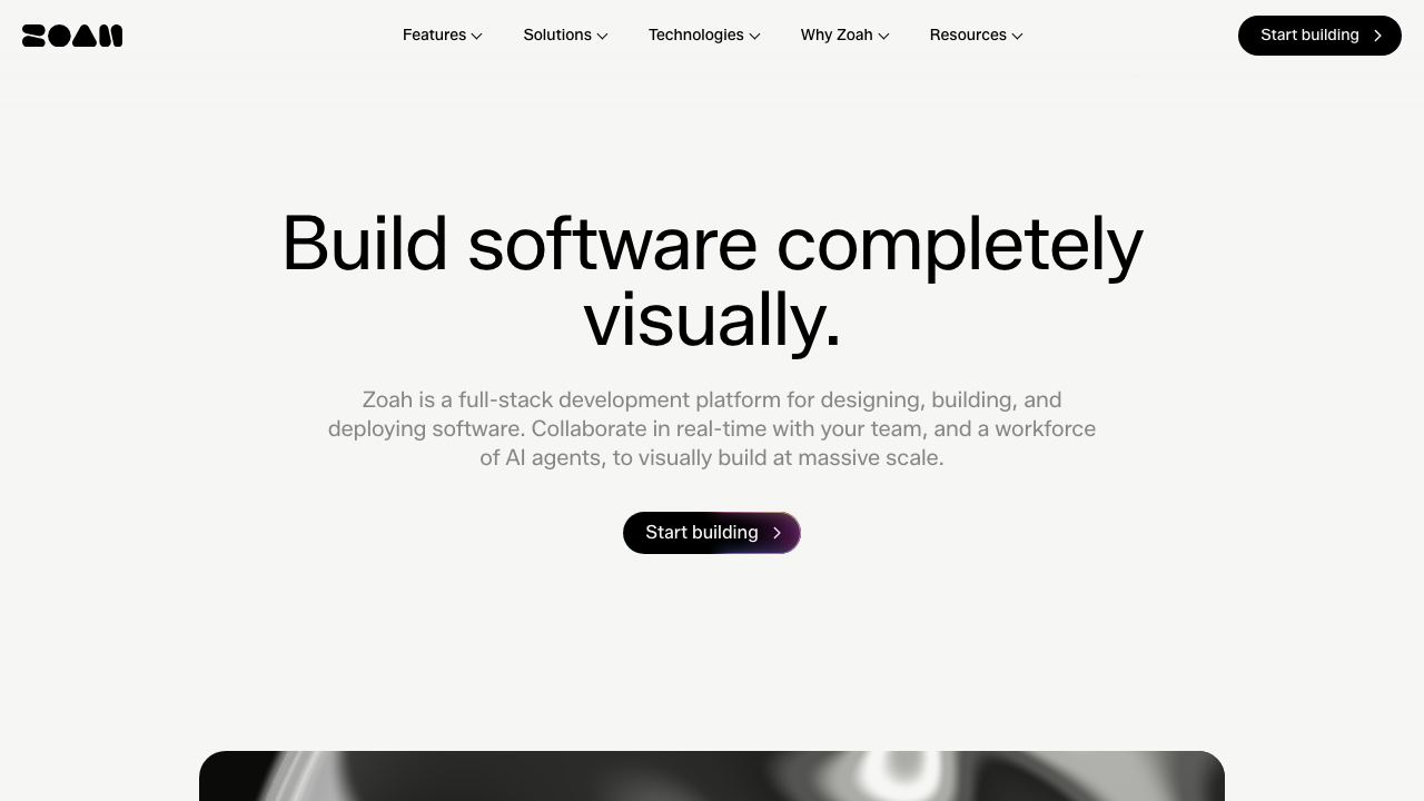 Zoah 网站截图