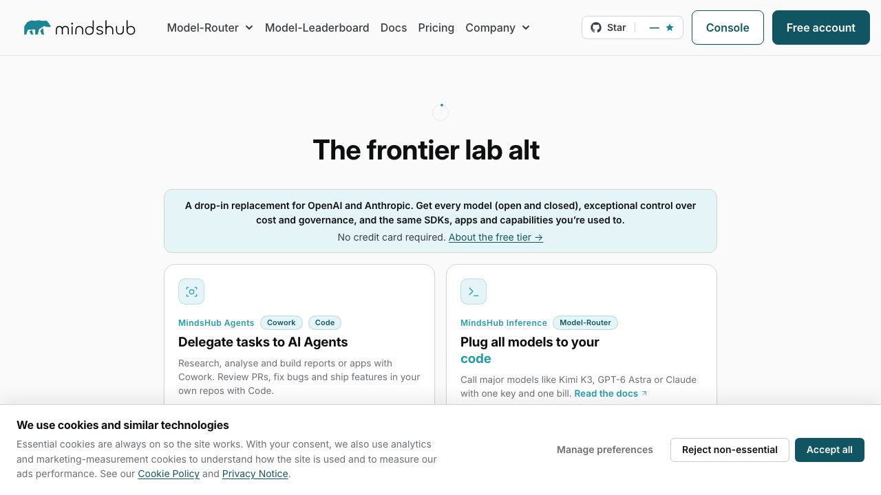 MindsDB website screenshot