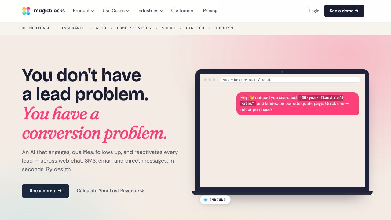 MagicBlocks website screenshot