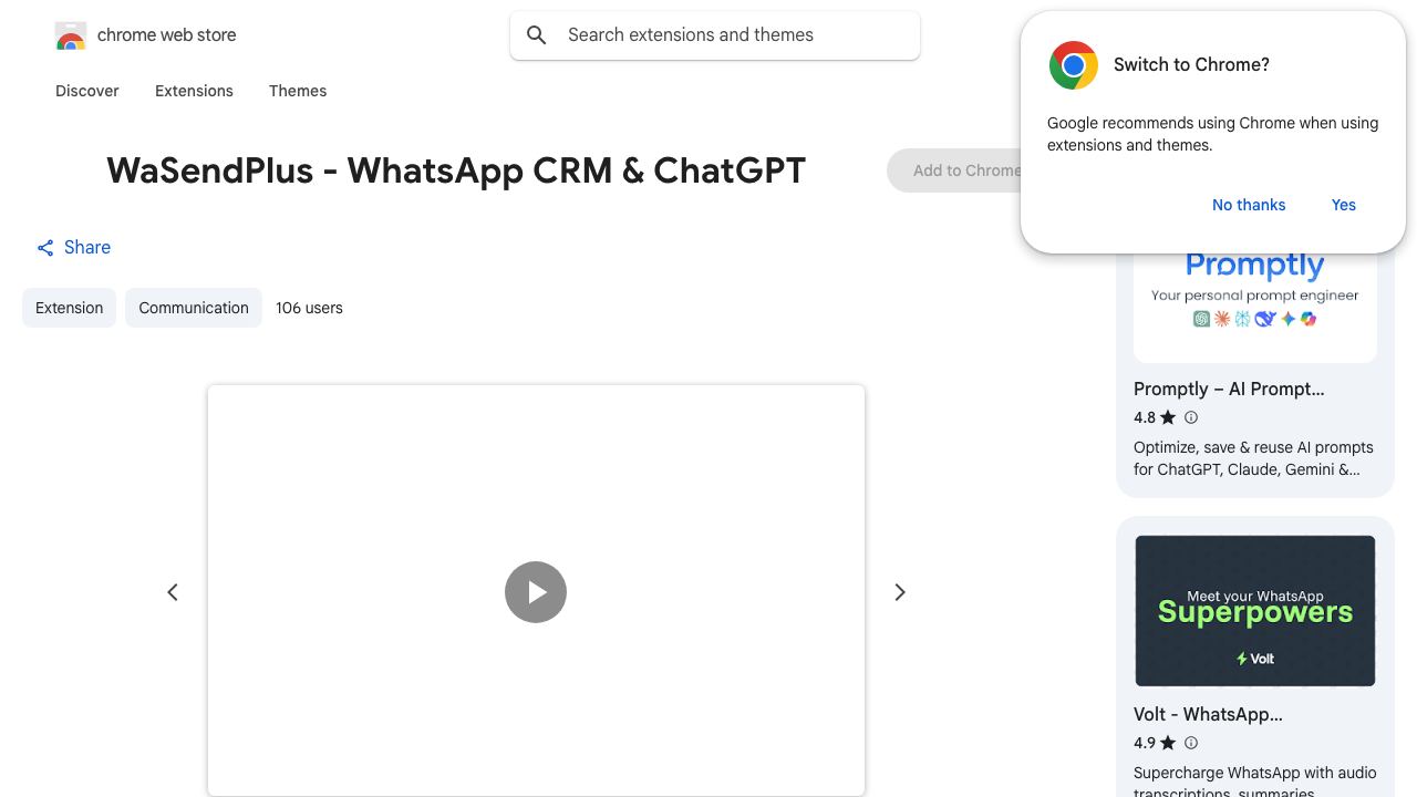 WaSendPlus - WhatsApp CRM & ChatGPT 网站截图