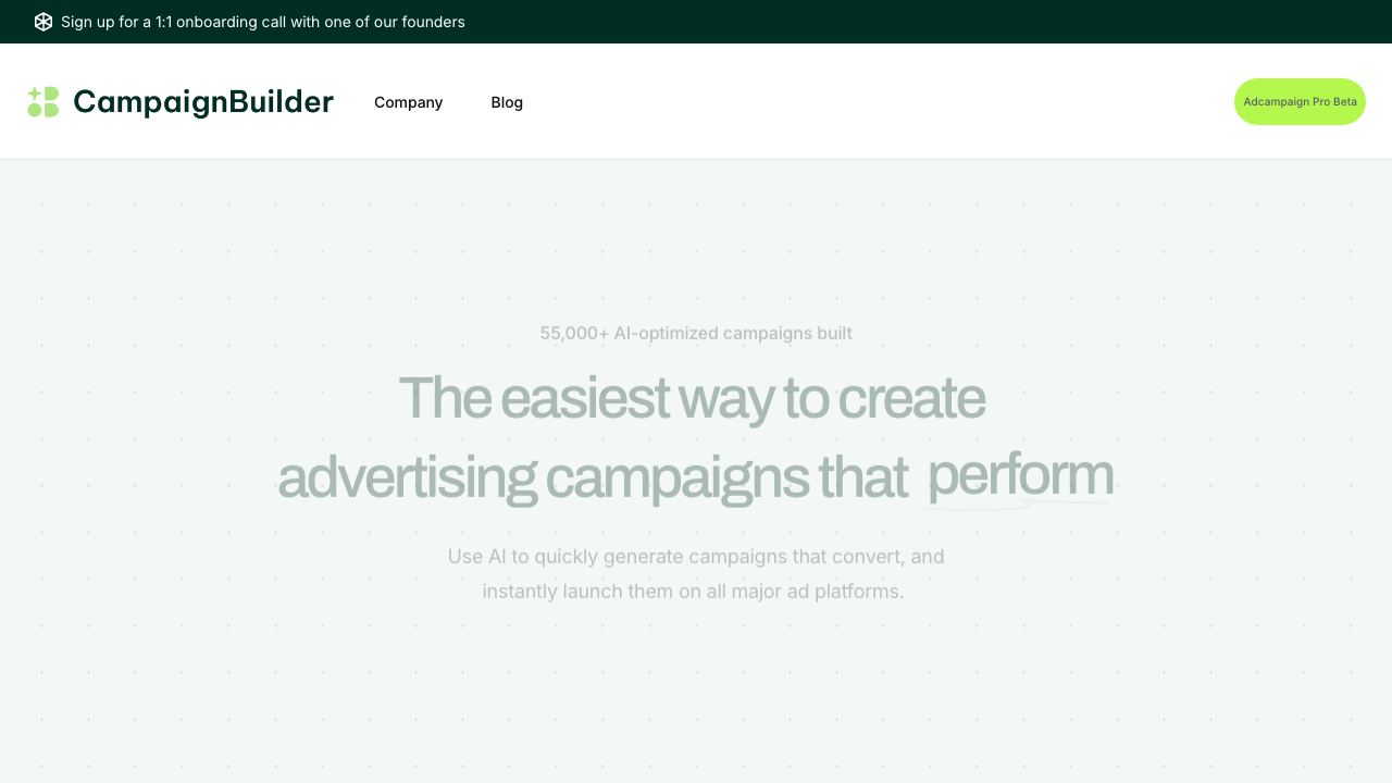 CampaignBuilder 网站截图