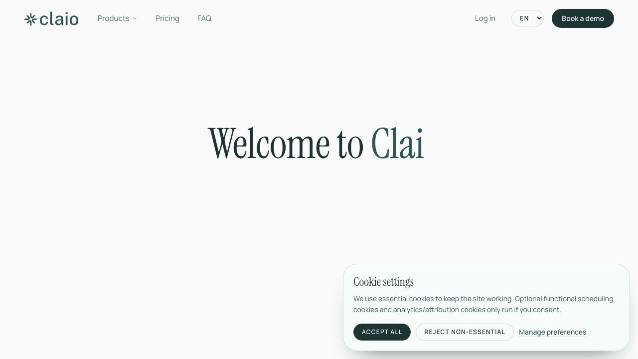 Claio.ai 网站截图