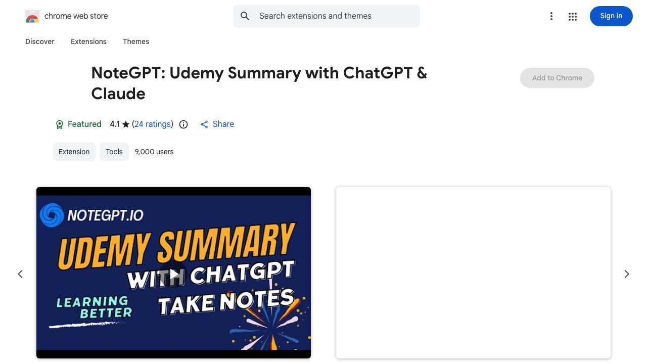 Udemy Summary with ChatGPT 网站截图