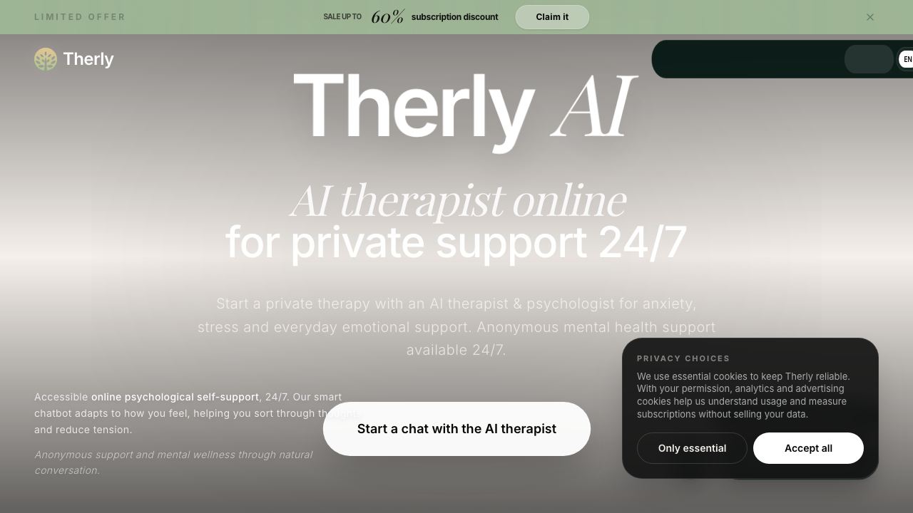 Therly AI 网站截图