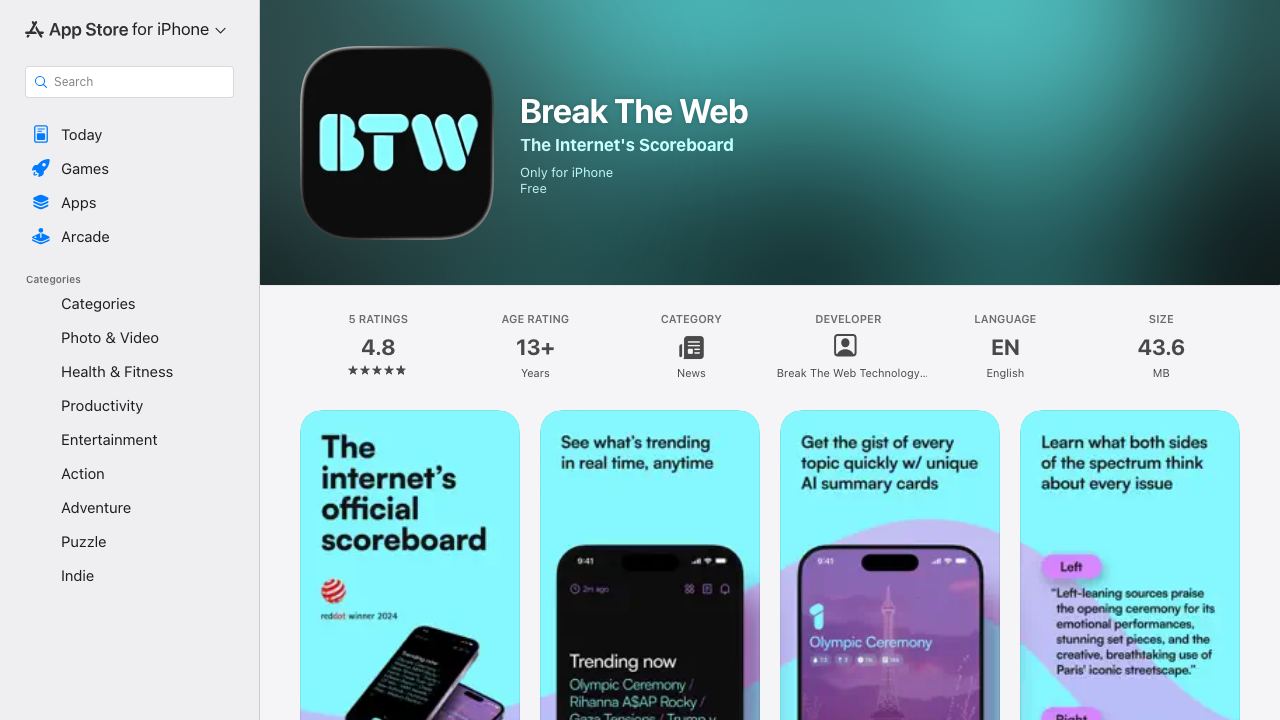 Break The Web 网站截图