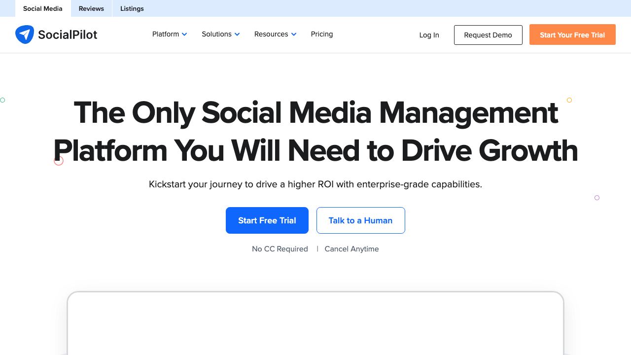 SocialPilot 网站截图