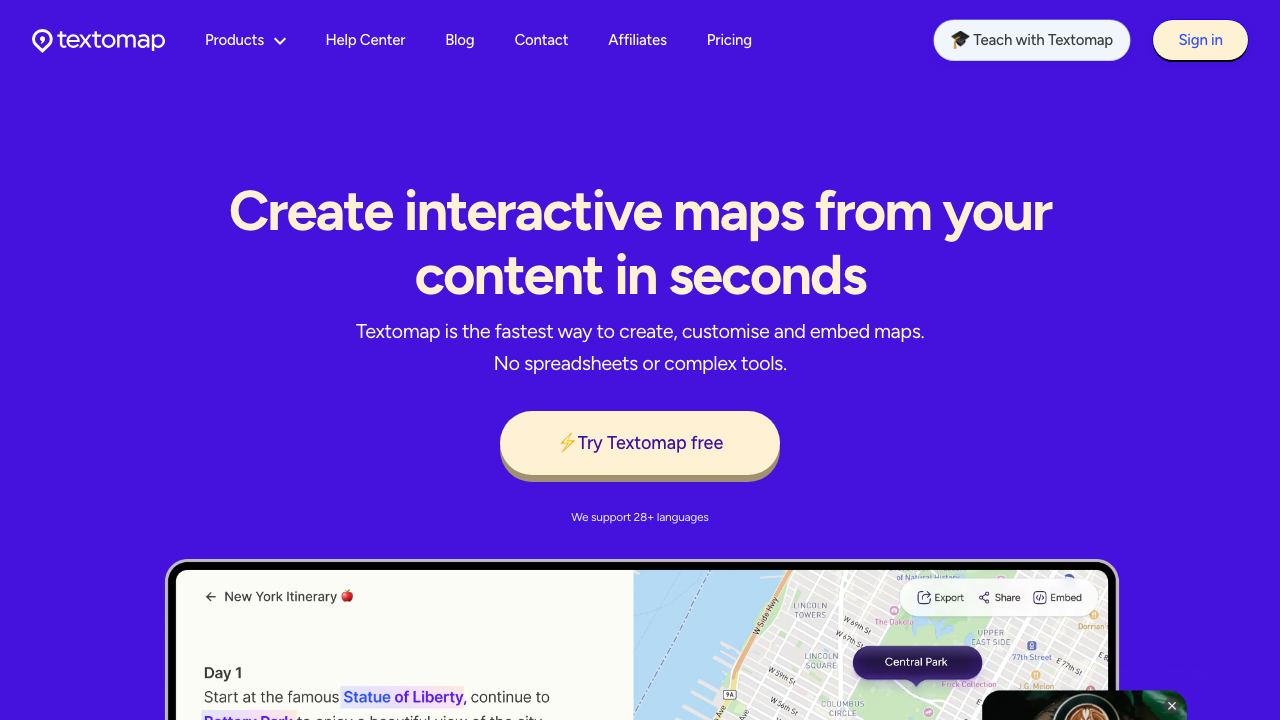 Textomap 2.0 网站截图